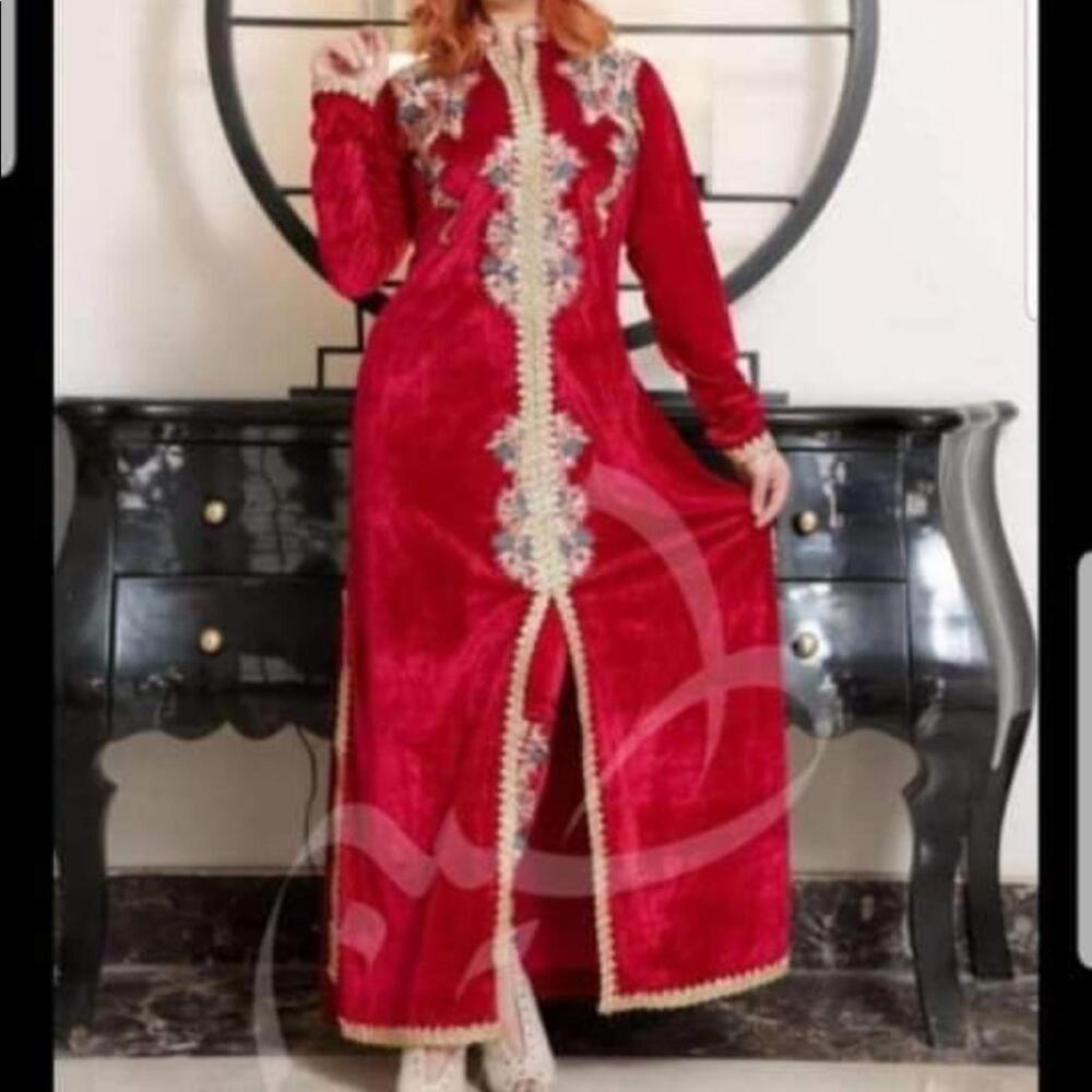 New velvet traditional dress and pants set
